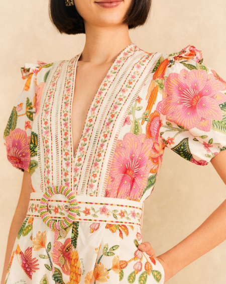 Off-White Organic Cotton Playsuit