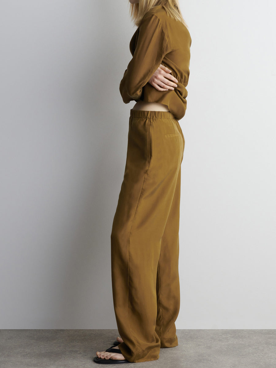 Shawl Lapels V-neck Two Pieces Set