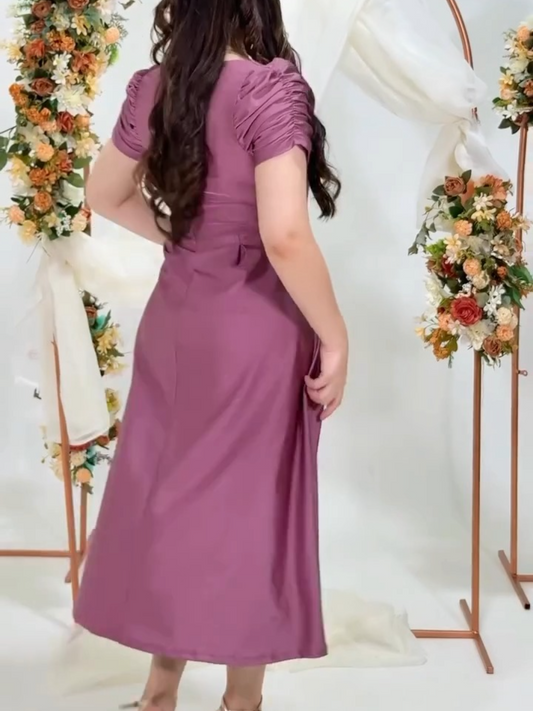 (⏰New Arrivals Promotion $15 OFF) Lavender Grace Midi Dress