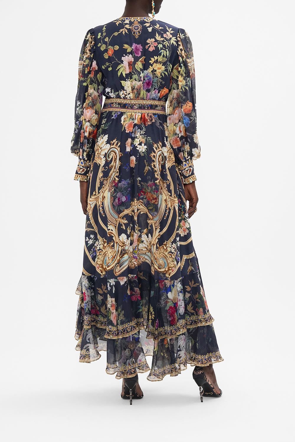 Long Button Front Dress