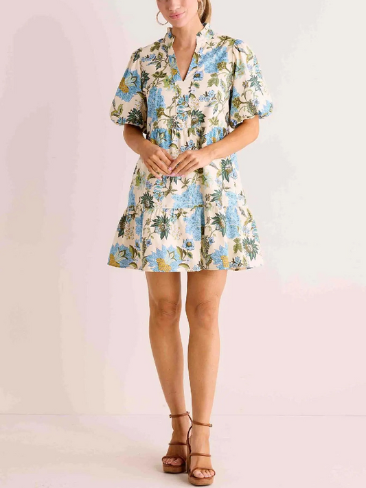 Genevieve Mini Dress- Cream