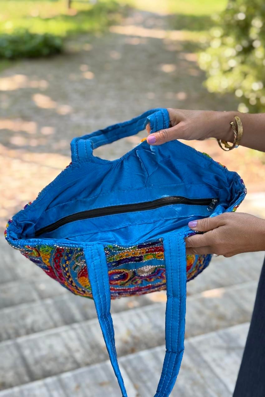 Elephant Mirrored Ethnic Bag